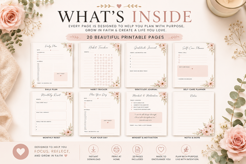 Daily Reset Planner | Printable Digital Planner | PDF Download