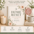 Home Reset Planner | Printable Home Organization Planner | Cleaning Checklist | Digital Download