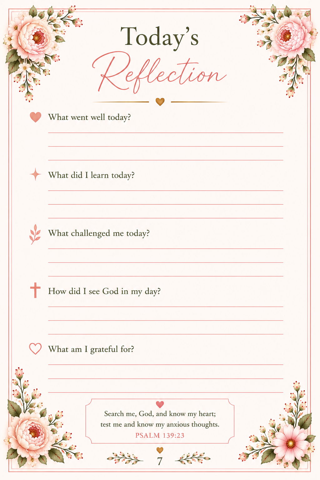 Printable Prayer Journal for Women – Christian Prayer & Bible Study PDF